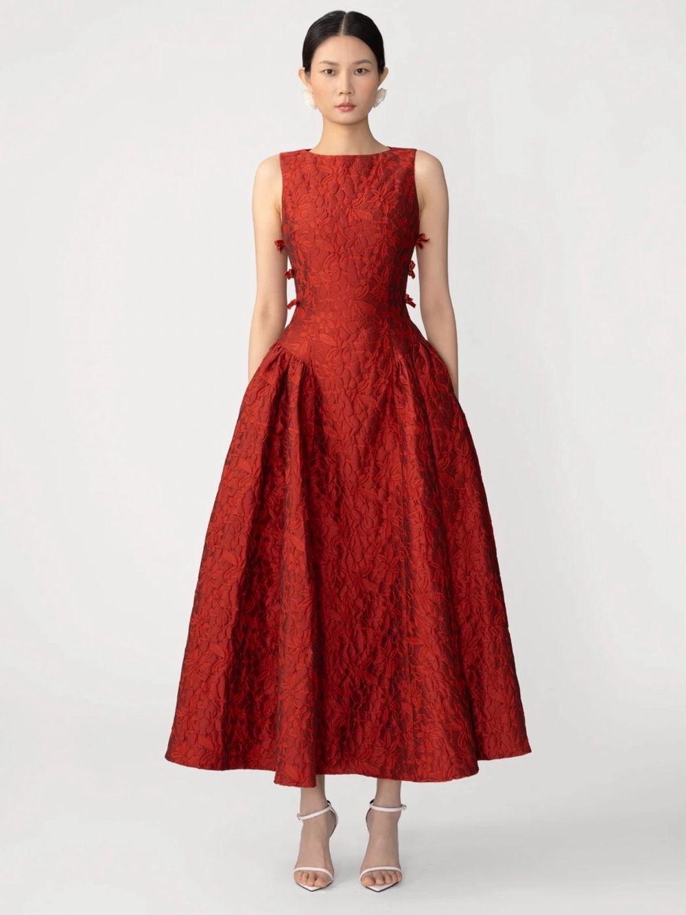 Sau Lee Francesca Jacquard Dress - Size 6 BNWT